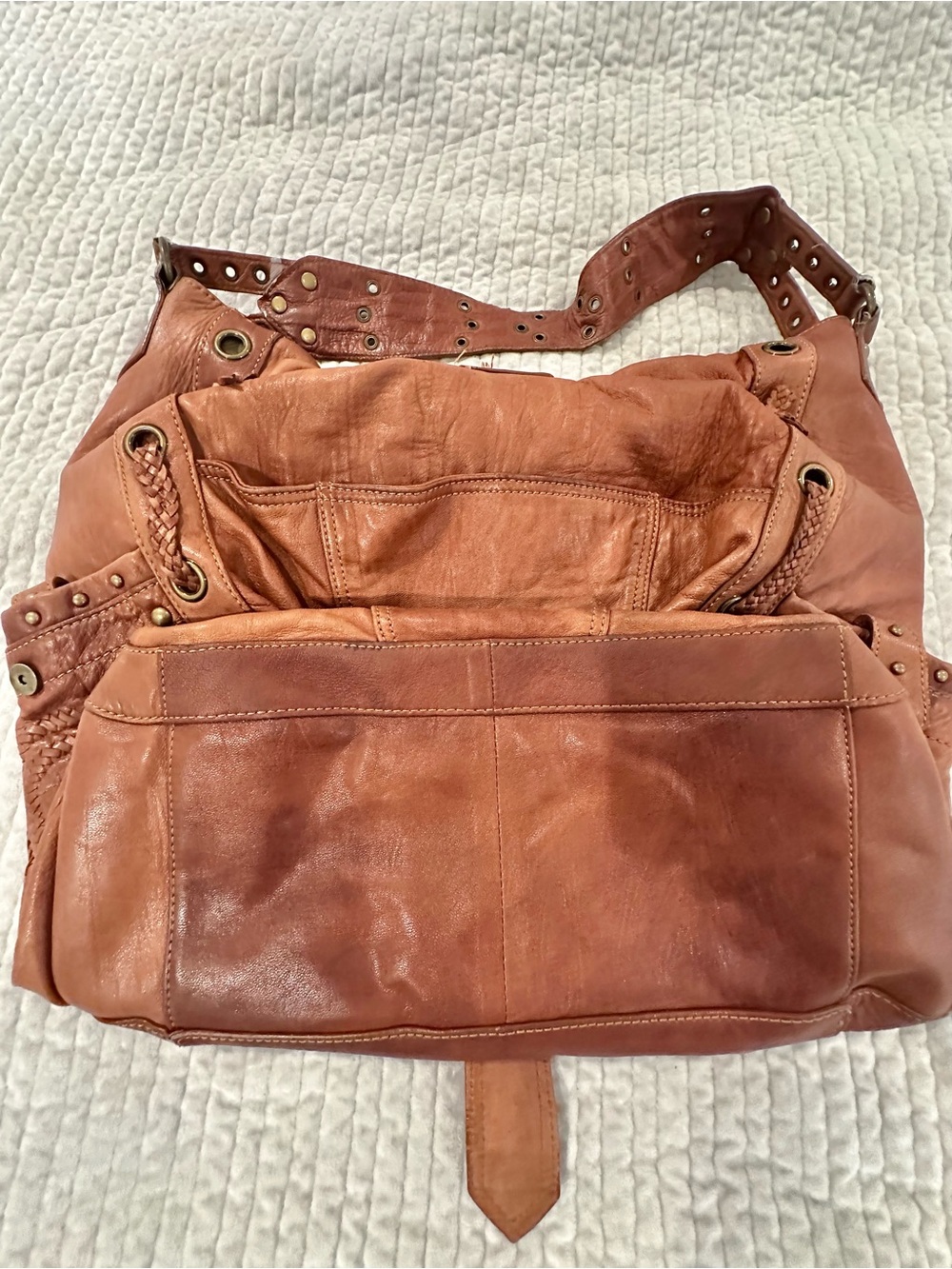 Betsey Johnson Y2K Vintage Authentic Genuine Leather Boho Bag - Picture 5 of 16